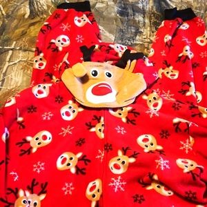 Cute rudolph adult onsie/jammies